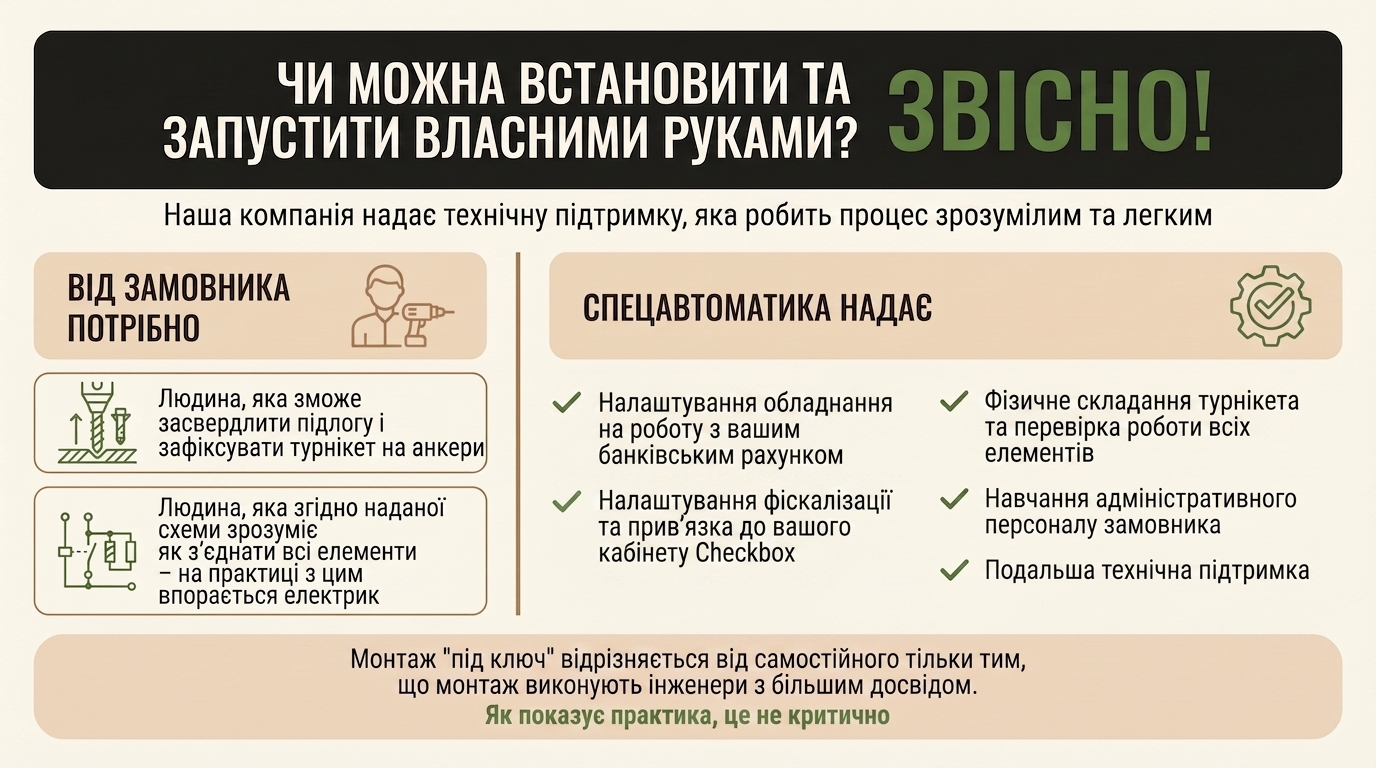 Самостійний монтаж — що потрібно від замовника