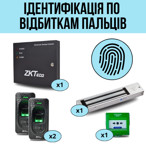 Біометрична система контролю доступу ZkTeco (з обліку робочого часу)